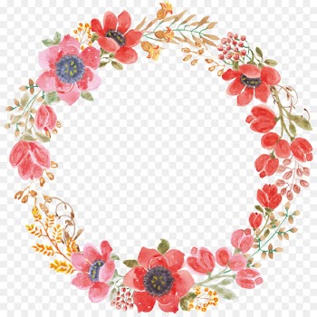 Wedding invitation Paper Wreath Flower Garland - Flower garlands 