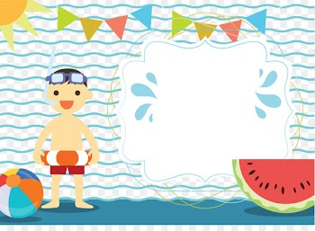 Wedding invitation Party Convite Swimming pool Clip art - Creative pool party invitation card vector 