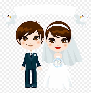 Wedding Invitation Photography Illustration - Couple Marriage Illustration Png