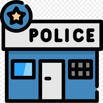 Wedding invitation Police station Police officer Clip art - Cartoon flattened police station Icon 