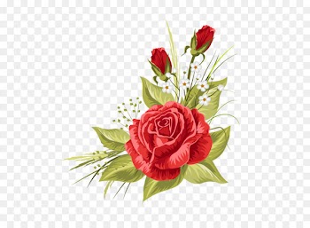 Wedding invitation Rose Clip art - Vector Blue flowers foliage 
