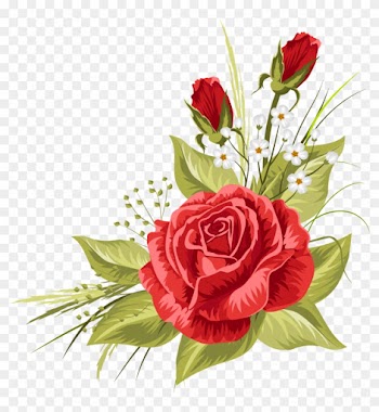 Wedding Invitation Rose Clip Art - Wedding Invitation Rose Clip Art