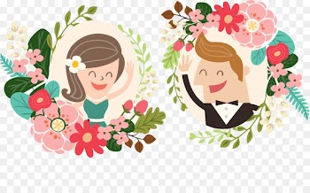 Wedding invitation Save the date Bridegroom Illustration - Bride and groom 