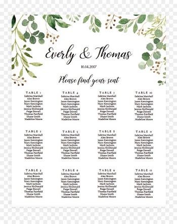 Wedding invitation Seating plan Template Table Microsoft Word - Watercolor With Golden Script Names Wedding Invita 
