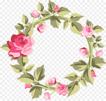 Wedding invitation Shabby chic Lace Flower Clip art - floral wreath 