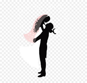 Wedding invitation Silhouette Clip art - Wedding silhouettes Vector Graphics 