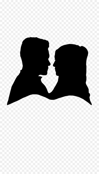 Wedding invitation Silhouette - wedding couple 