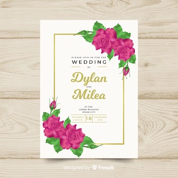 Wedding invitation template