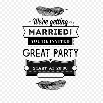 Wedding invitation Typography Stock - Vintage Wedding Invitation Card 
