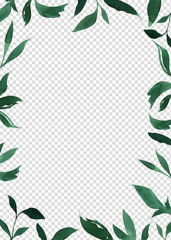 Wedding invitation u8acbu5e16, Fresh summer plant borders, green leaves transparent background PNG clipart