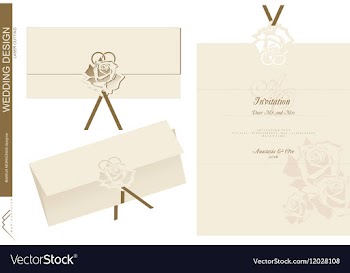 WEDDING INVITATION vector image