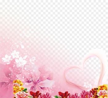 Wedding invitation Wallpaper - Transparent decorative flowers background 