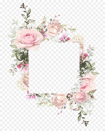 Wedding invitation Watercolor painting Floral design - design 