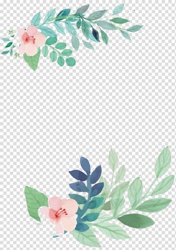 Wedding invitation Watercolor painting Flower, flowers, pink flowers with green leaf painting transparent background PNG clipart