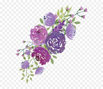 Wedding invitation Watercolour Flowers Purple Clip art - watercolor flower 