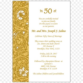 Wedding invitation Wedding anniversary Party - anniversary invitation 