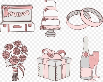 Wedding invitation Wedding cake Euclidean vector - Hand-painted pattern vector wedding 