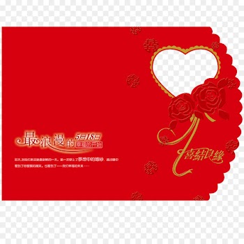 Wedding invitation Wedding photography Marriage Greeting card - Red wedding invitations 
