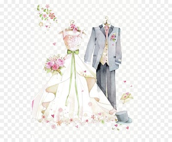 Wedding invitation Wife Marriage Husband - -painted wedding 