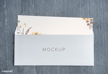 Wedding invitation with envelope mockup | Free stock psd mockup - 531994