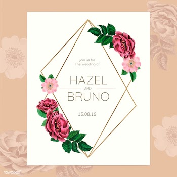 Wedding invitation with floral frame design v.. | Free stock vector - 520694