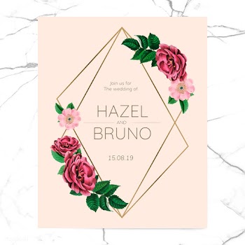 Wedding invitation with floral frame design v.. | Free stock vector - 520704