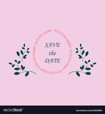Wedding invitation with rose flowers and leaves vector image