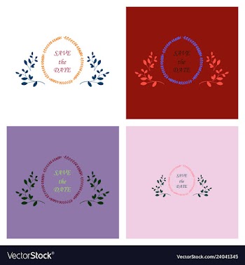 Wedding invitation with rose flowers and leaves vector image