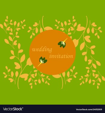 Wedding invitation with rose flowers and leaves vector image