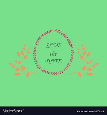 Wedding invitation with rose flowers and leaves vector image