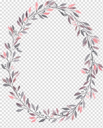 Wedding invitation Wreath Watercolor painting Flower Art, Floral decoration, oval pink and green leafed illustration transparent background PNG clipart