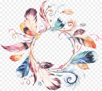 Wedding invitation Wreath Watercolor painting Flower bouquet Clip art - Hand-painted watercolor tribal ornaments garland necklace national wind 