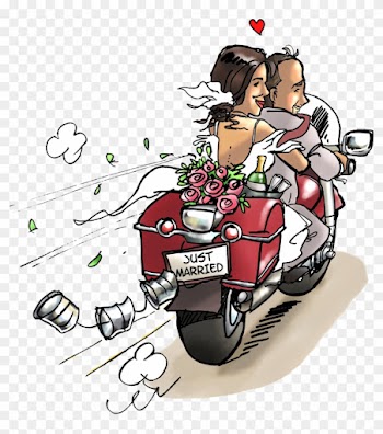 Wedding Invitations - Dessin Maries Sur Moto