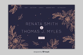 Wedding landing page