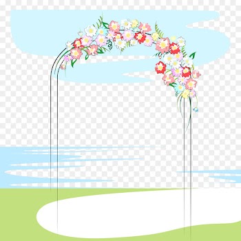 Wedding Marriage Cartoon Illustration - Wedding grounds 