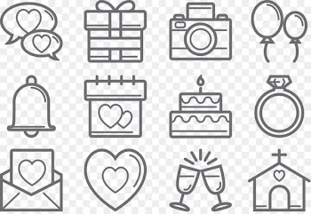 Wedding Marriage Echtpaar Icon - Bride and groom wedding couple married 