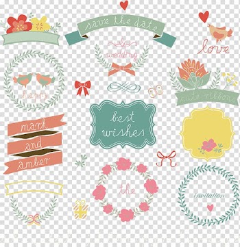 Wedding Marriage u8acbu5e16, Colored garland transparent background PNG clipart