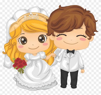 Wedding Motorbike Images, Stock Photos &amp; Vectors - Bride And Groom Cartoon