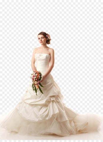 Wedding photography Bride Wedding dress - Wearing a wedding dress holding flowers beautiful models 