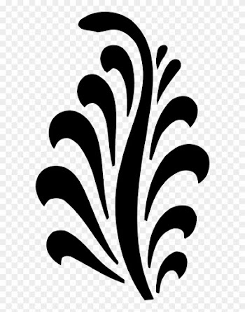 Wedding Program Clipart Graphic Design 101 - Simple Abstract Design Black And White