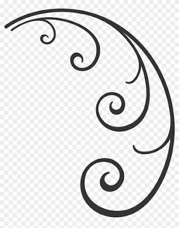 Wedding Program Clipart Graphic Design 94 - Line Art