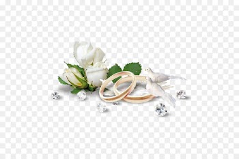 Wedding ring Bride Clip art - white flowers 