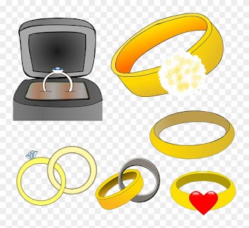 Wedding Ring Clipart 14, - Vihkisormus Piirros