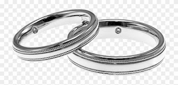 Wedding Ring Clipart 22, - Png Anillos Plateados