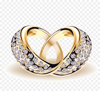 Wedding ring Download Clip art - Gorgeous wedding ring vector material 