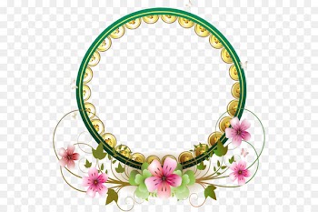 Wedding ring Flower Wedding cake - Circle border 