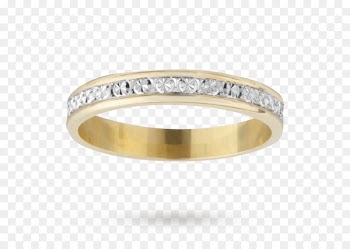 Wedding ring Gold Diamond cut Eternity ring - wedding ring 