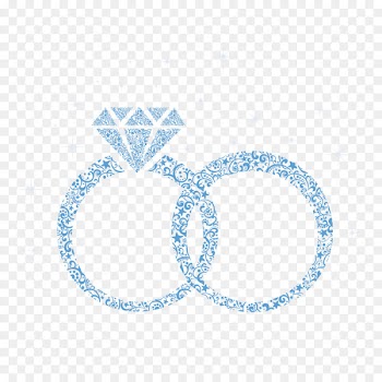 Wedding ring Marriage Engagement ring - Blue diamond wedding ring 