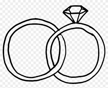 Wedding Ring Symbol Clip Art - Wedding Ring Doodle Png