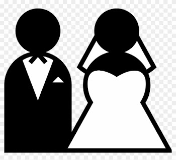 Wedding Rings Clipart, Vector Clip Art Online, Royalty - Bride And Groom Cartoon
